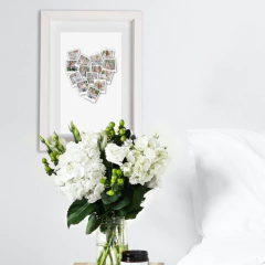 Cuadro Fotos Corazón Mamá