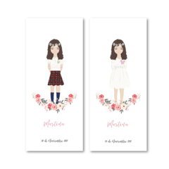 Marcadores Ilustrados Comunión Niña en internet