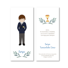 Marcadores Ilustrados Comunión Niño
