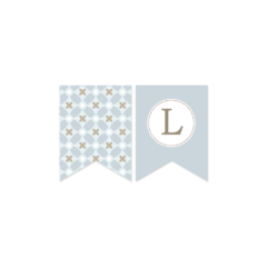 Banderines Patrones Flores Celestes - comprar online