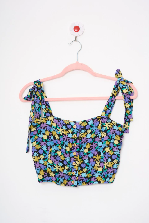 Top Primavera multicolor