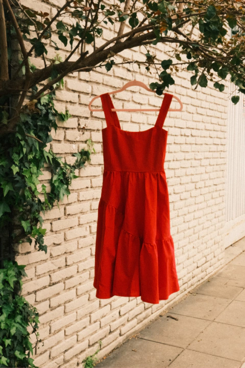 Vestido Ola Rojo - comprar online