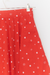 Falda corta Florcitas Rojo - comprar online