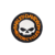 Bordado Caveira Motorcycles Laranja
