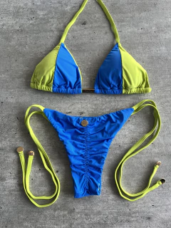 Biquíni Bicolor Blue e Lemon na internet