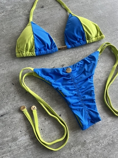 Biquíni Bicolor Blue e Lemon - loja online