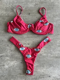Biquíni Olho Grego Pink Meia Taça - Boho Bali