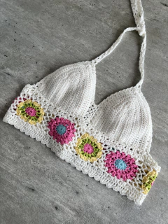 Top Crochê Boho