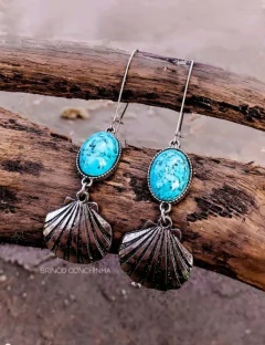 Brinco Conchinha | Azul - comprar online