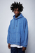 Hoodie Cropped Reece Washed Blue