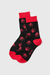 Sock Ht Skull Red