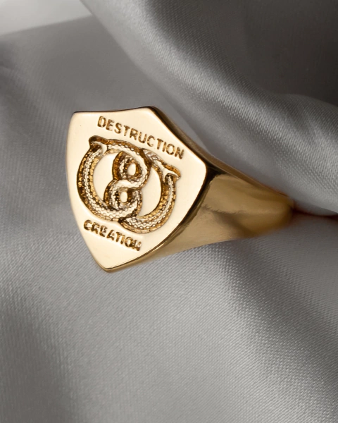 ANILLO OUROBOROS ORO - comprar online