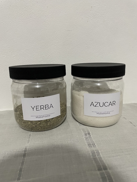 Combo Frascos: Yerba y Azucar