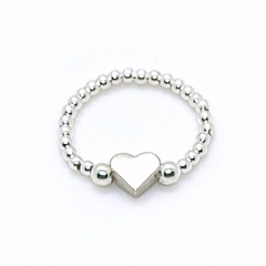 Anillo De Plata #2 + Corazón Plata