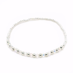 Pulsera Pecas > Plata#2/#3 + Cristal #3 Boreal