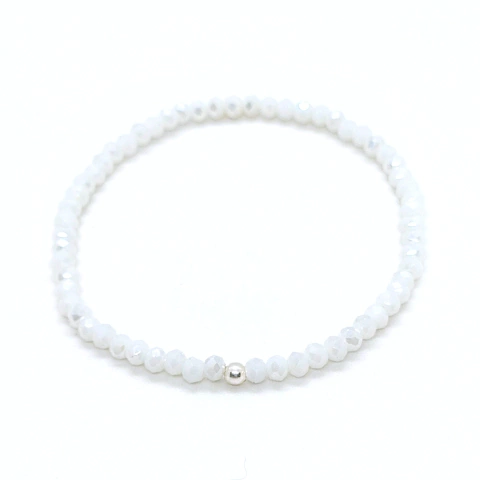 Pulsera Cristal #2 Blanco | AMALO