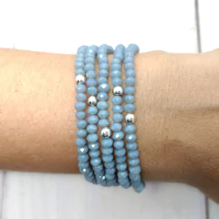 Pulsera Cristal #4 Gris - comprar online
