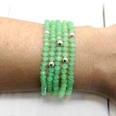Pulsera Cristal Verde #4 - comprar online