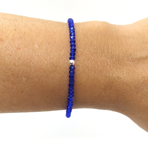 Pulsera Cristal #2 Azul Cobalto | AMALO - comprar online