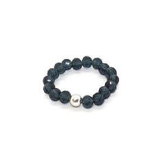 Anillo De Cristal #4 Gris Humo