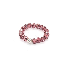 Anillo De Cristal #4 Fucsia