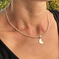 Collar Corto Mono > Cristal #3 Champagne C/Dije Amor