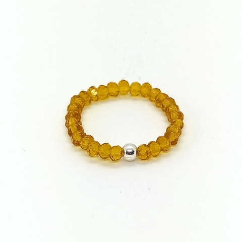 Anillo De Cristal #2 Caramelo