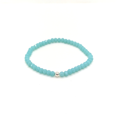 Pulsera Cristal #4 Celeste