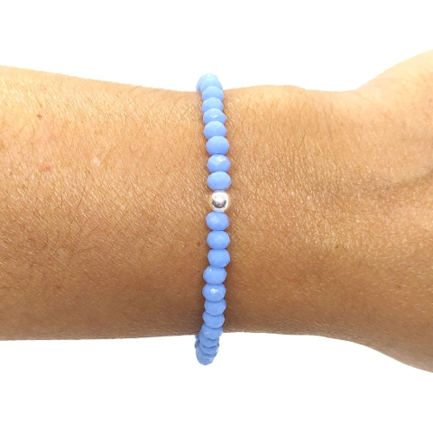 Pulsera Cristal #4 Azul Royal | AMALO - comprar online