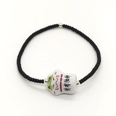 Pulsera Koun Verde + Mostacilla Checa Negro Mate (Ed. Limitada)