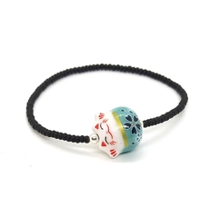 Pulsera Neko Celeste > Mostacilla Checa Negra Mate (Ed. Limitada)