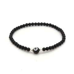 Pulsera Onix #3 + Ojo Turco Negro