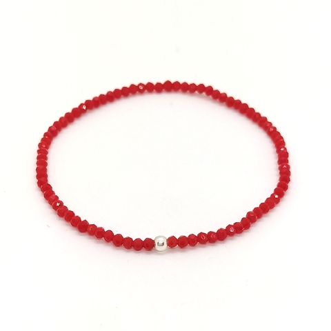 Pulsera Cristal #2 Roja - Contra La Envidia