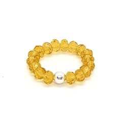 Anillo De Cristal #4 Caramelo