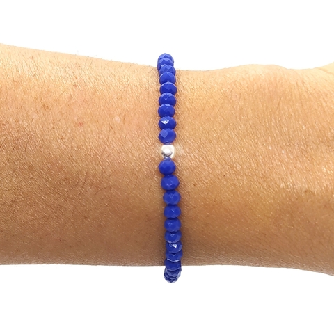Pulsera Cristal #4 Azul Marino | AMALO - comprar online