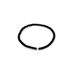 Pulsera Mostacilla Checa Negra