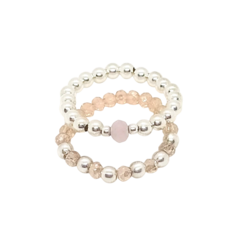 Anillos Mix Artis: Elegancia en Plata y Cristal | AMALO - comprar online