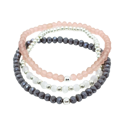 Mix Khali 3 Pulseras elastizadas plata 925 - comprar online