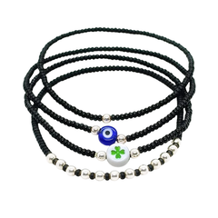 Mix Pulseras elastizadas plata 925: 4 modelos únicos y elegantes - comprar online