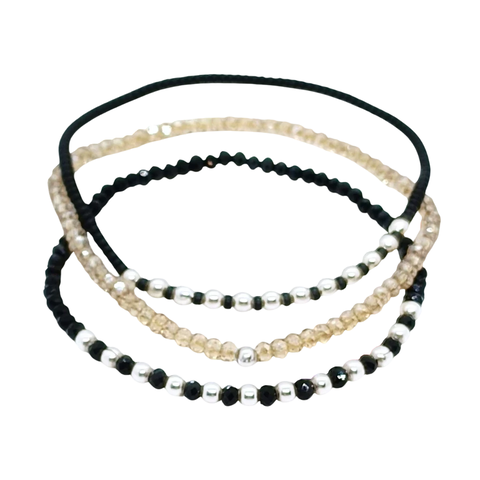 Mix Irem > 3 Pulseras elastizadas plata 925 - comprar online