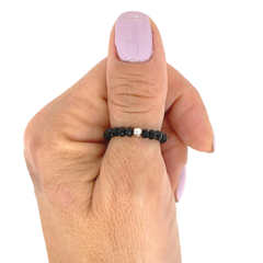 Anillo De Cristal #2 Negro | AMALO - comprar online