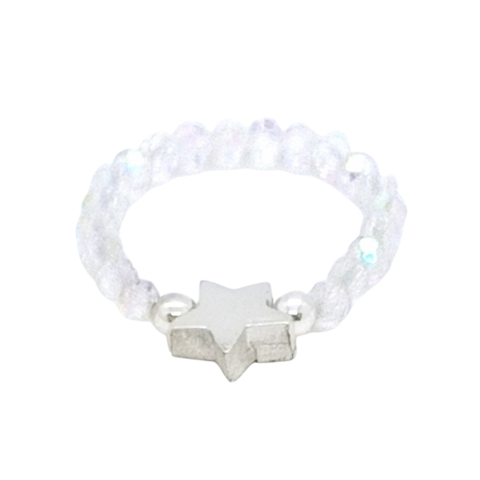 Anillo De Cristal #3 Boreal + Estrella Plata - comprar online