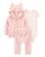 Talle: 3, 6 y 12 Meses - Carter's - Toalla - Set de 3 Piezas Campera -