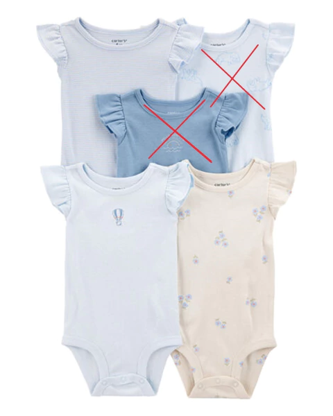 Talle: 24 Meses - Carter's - Set de 3 Body's - comprar online