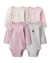 Talle: 9, 12 y 18 Meses - Carter's - Algodón - Set de 4 Bodys Manga Larga
