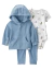 Talle: 18 y 24 Meses - Carter's - Algodón Termico - Set de 3 Piezas Campera