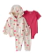 Talle: 3, 9, 12, 18 y 24 Meses - Carter's - Algodón - Set de 3 Piezas Campera