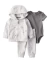 Talle: 9, 12, 18 y 24 Meses - Carter's - Algodón - Set de 3 Piezas Campera