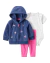 Talle: 3, 12, 18 y 24 Meses - Carter's - Polar/Microfleece - Set de 3 Piezas Campera