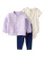 Talle: 18 Meses - Carter's - Algodón - Set de 3 Piezas Campera -